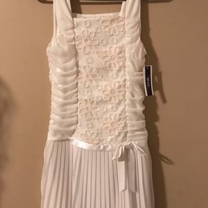 💥NEW Amy Byers Girls White Elegant Dress Size 16